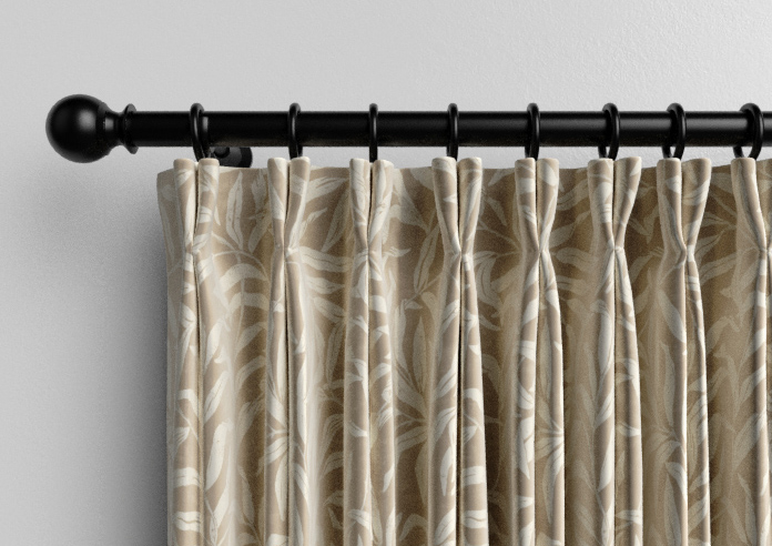 Trailing Vines, Vintage Brown - Made to Measure Curtains - Image 10